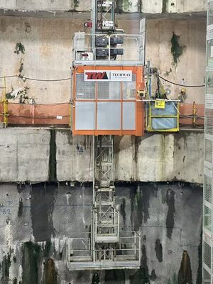 Q345B 鉄 1000kg 材料ラックとピニオンホイストリフト