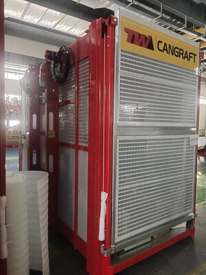 お買い得 建設現場のラックとピニオン構造ハイスター 110kW 300mの上げ高度 熱浸しガルバン化 300mラックとピニオンハイスター オンライン