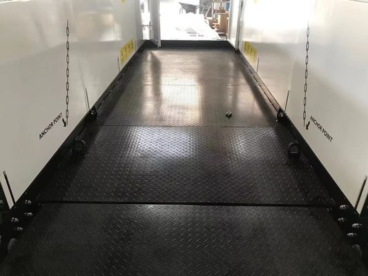 簡単なプルプッシュシステムと安全な操作のための確実なロックを備えた多階建て建設用に設計されたクレーン積載デッキ