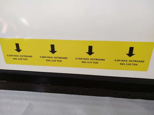 引き上げ可能なクレーン積載台,5000kgの物資を上げるプラットフォーム
