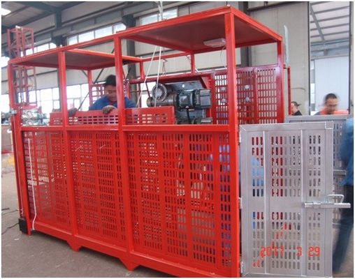 オープントップケージ 2トン 22m/Min 建設材料の持ち上げ 建設現場の持ち上げ